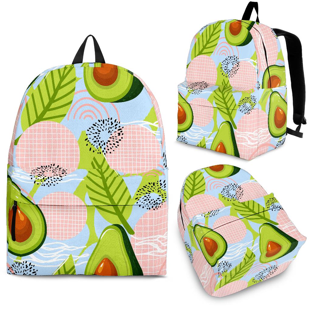 Avocado Pattern Theme Backpack