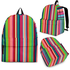 Rainbow Stripe Pattern Backpack