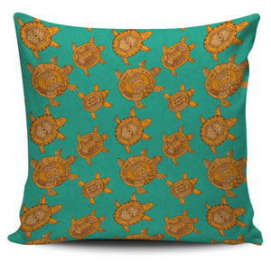 Sea Turtle Tribal Aboriginal Pattern Pillow Cover