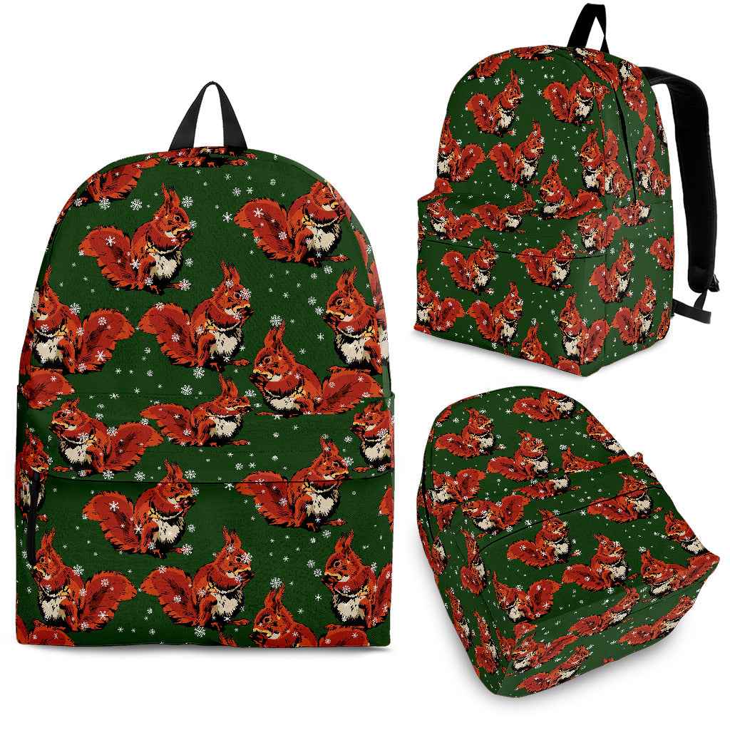 Squirrel Pattern Print Design 03 Backpack