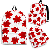 Red Maple Leaves Pattern Backpack
