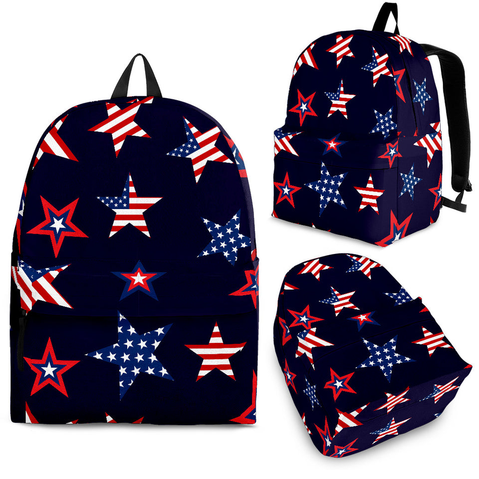 USA Star Pattern Theme Backpack