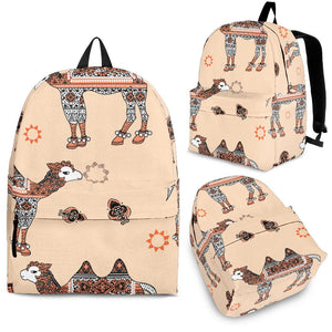 Camel Tribal Pattern Backpack