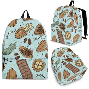 Hand Drawn Cocoa Pattern Backpack