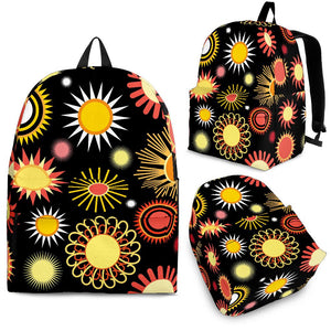Colorful Sun Pattern Backpack