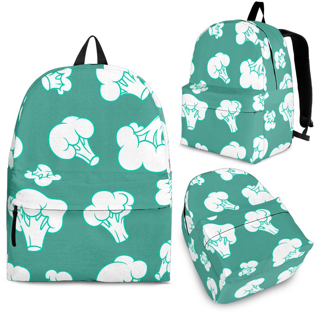 Broccoli Pattern Green background Backpack