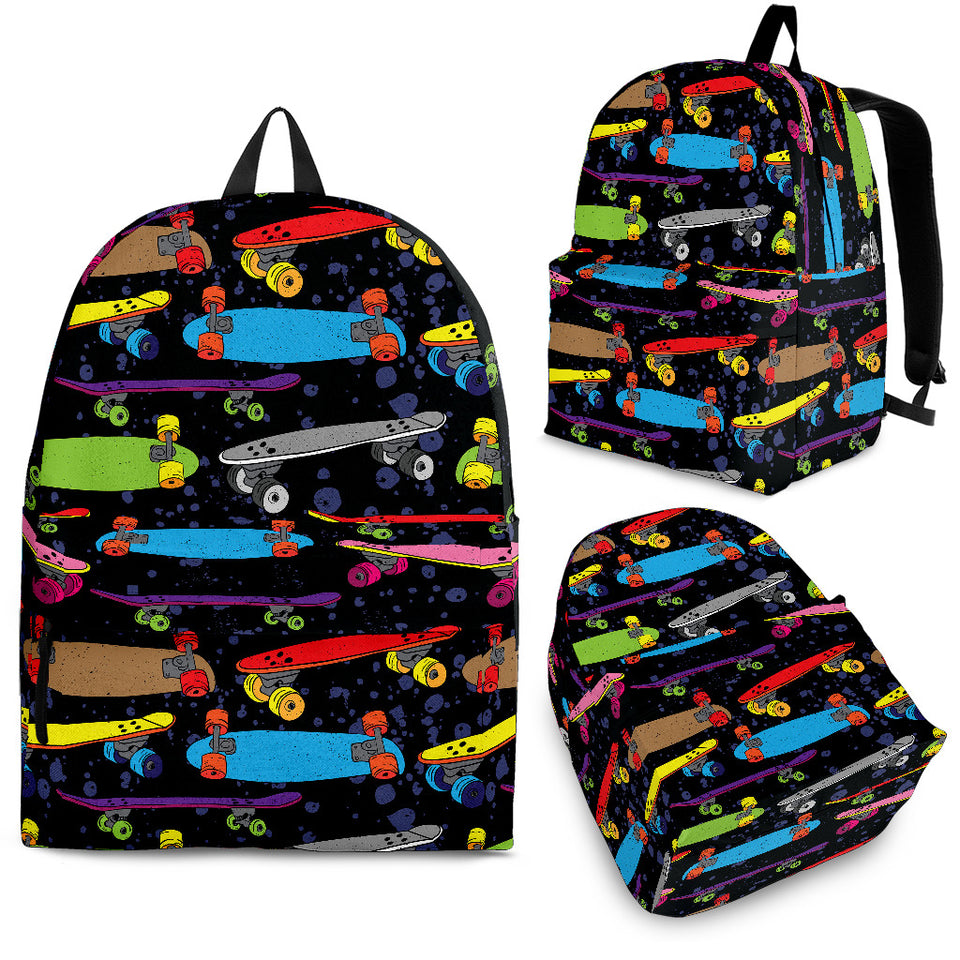 Skate Board Pattern Print Design 03 Backpack