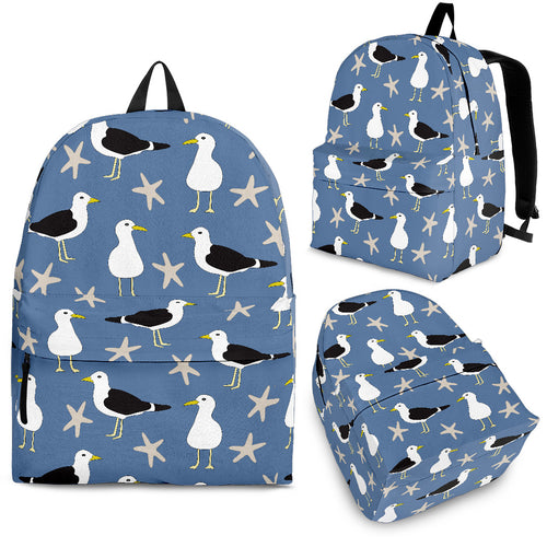 Seagull Pattern Print Design 01 Backpack