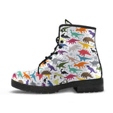 Colorful Dinosaur Pattern Leather Boots