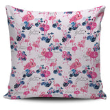 Flamingo Pink Pattern Pillow Cover