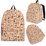 Egypt Hieroglyphics Pattern Print Design 05 Backpack