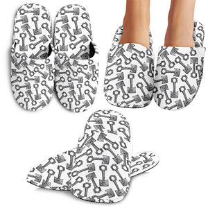 Engine Piston Pattern Print Design 01 Slippers