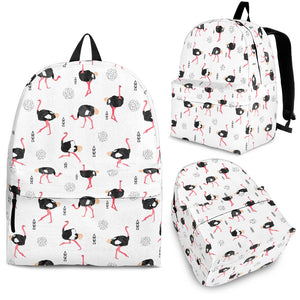 Ostrich Pattern Print Design 02 Backpack