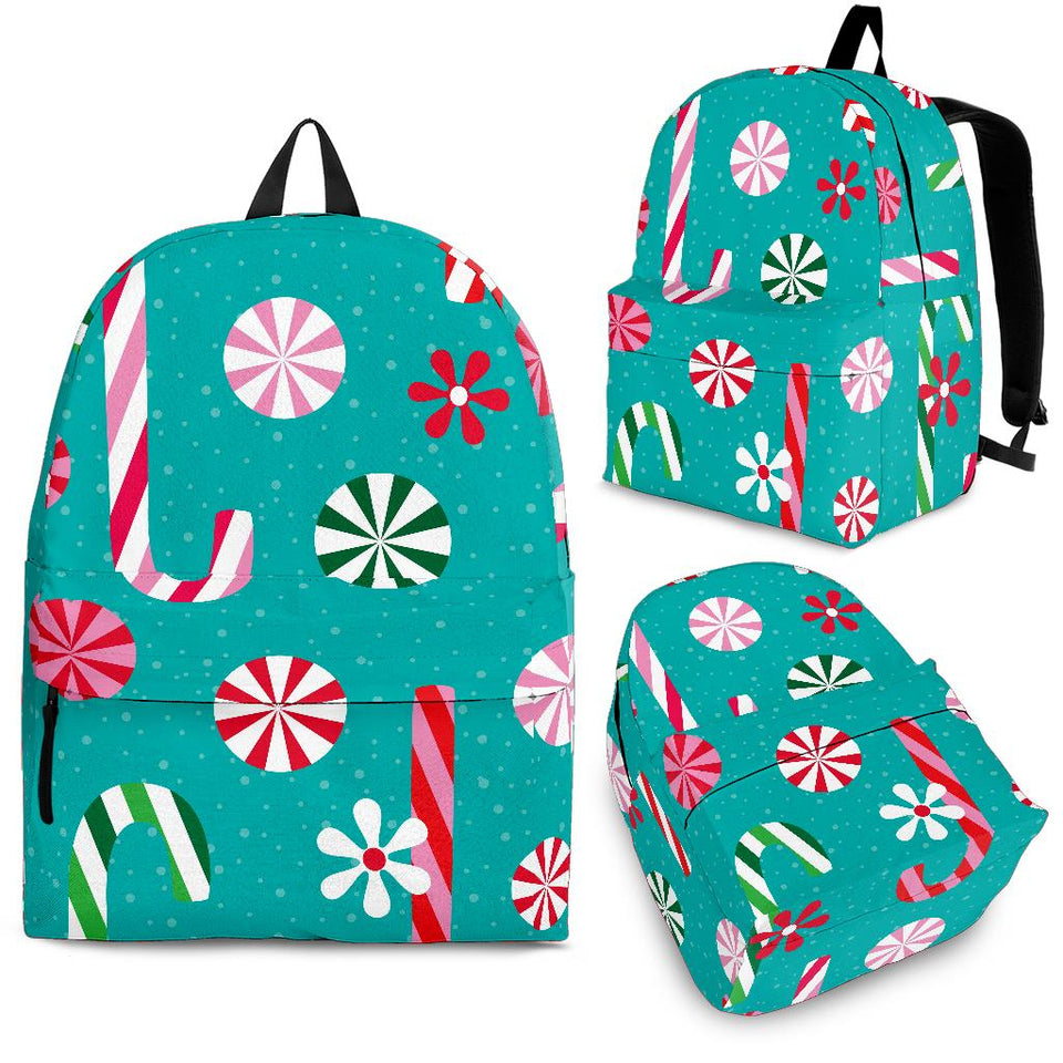 Christmas Candy Pattern Backpack