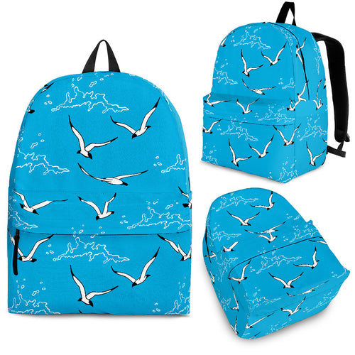 Seagull Pattern Print Design 05 Backpack