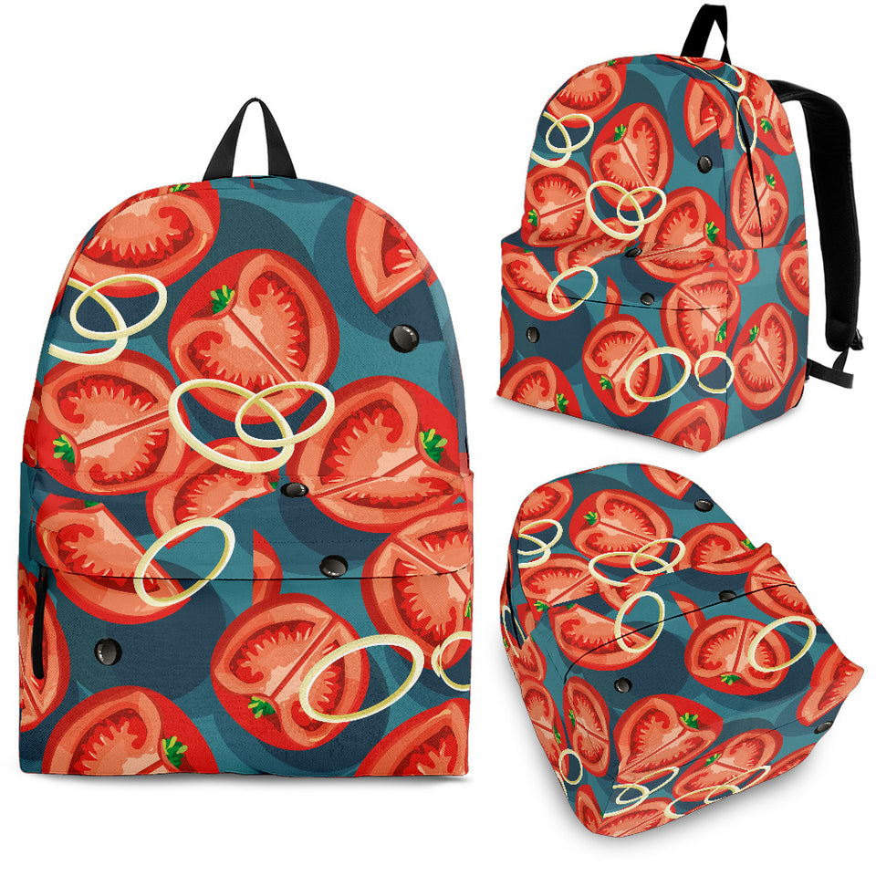 Tomato Pattern Background Backpack