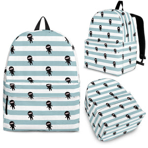 Ninja Pattern Stripe Background Backpack