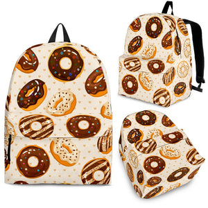 Chocolate Donut Pattern Backpack