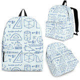 Math Pattern Print Design 03 Backpack