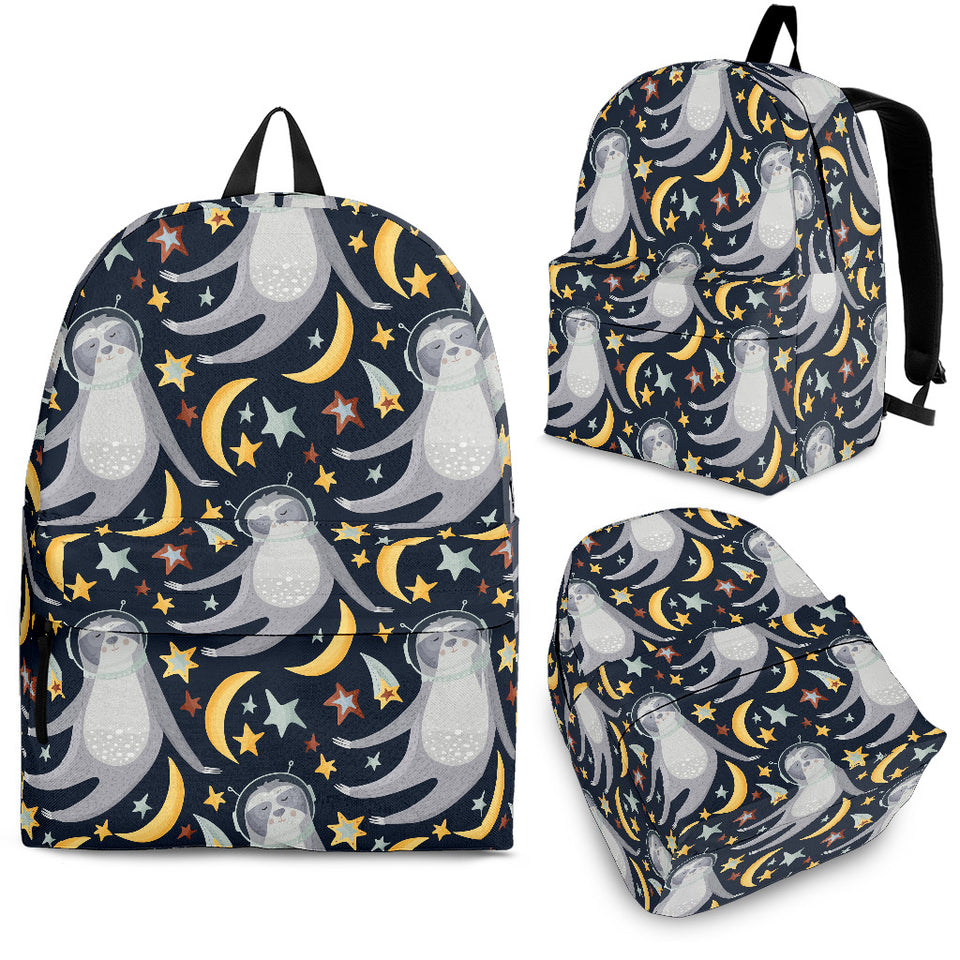Sloth Astronaut Pattern Backpack