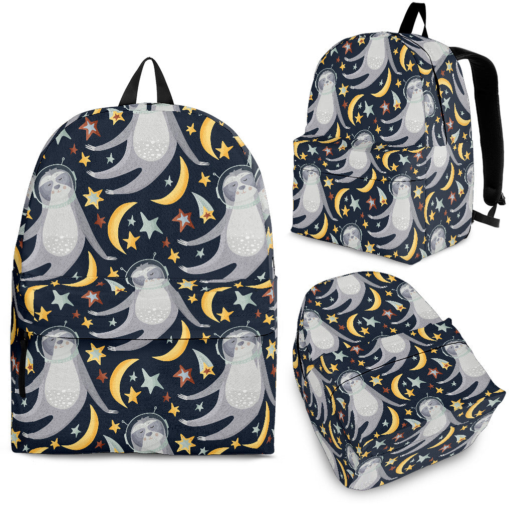 Sloth Astronaut Pattern Backpack