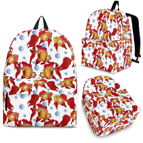 Goldfish Pattern Print Design 02 Backpack