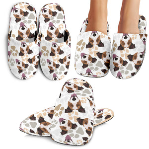 Jack Russel Pattern Print Design 05 Slippers