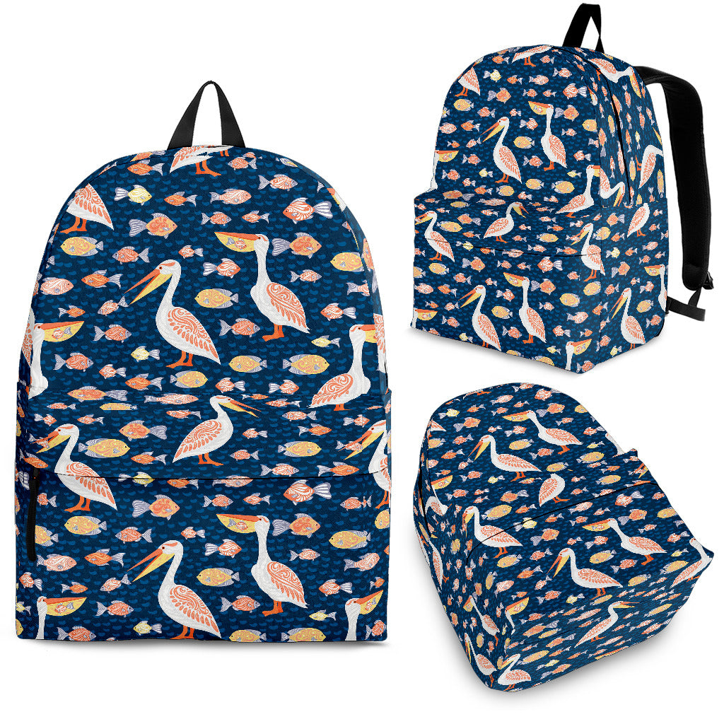 Pelican Pattern Print Design 01 Backpack