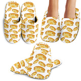 Pancake Pattern Print Design 05 Slippers