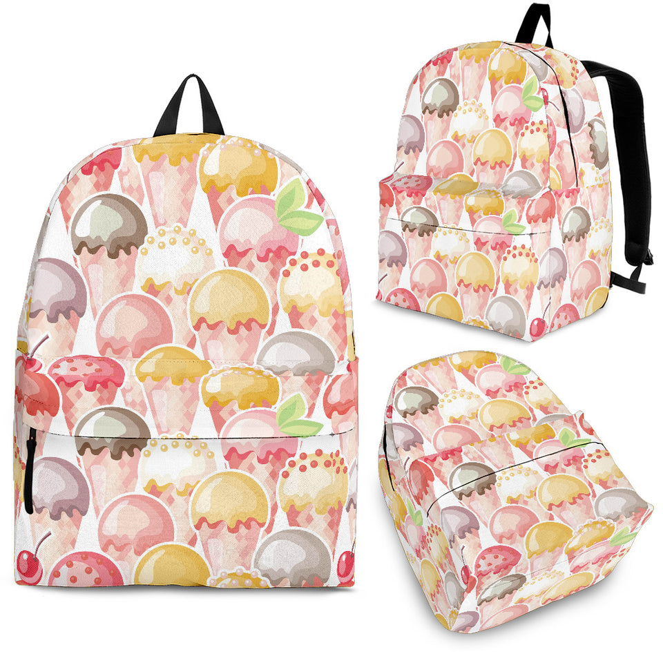 Ice Cream Cone Pattern Backpack