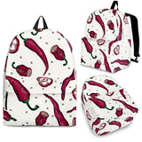 Red Chili Pattern background Backpack