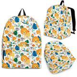 Lion Pattern Print Design 02 Backpack