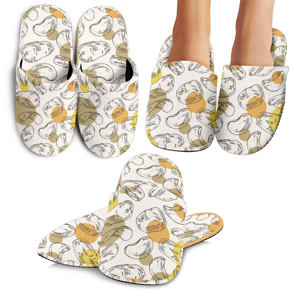 Potato Chips Pattern Print Design 02 Slippers