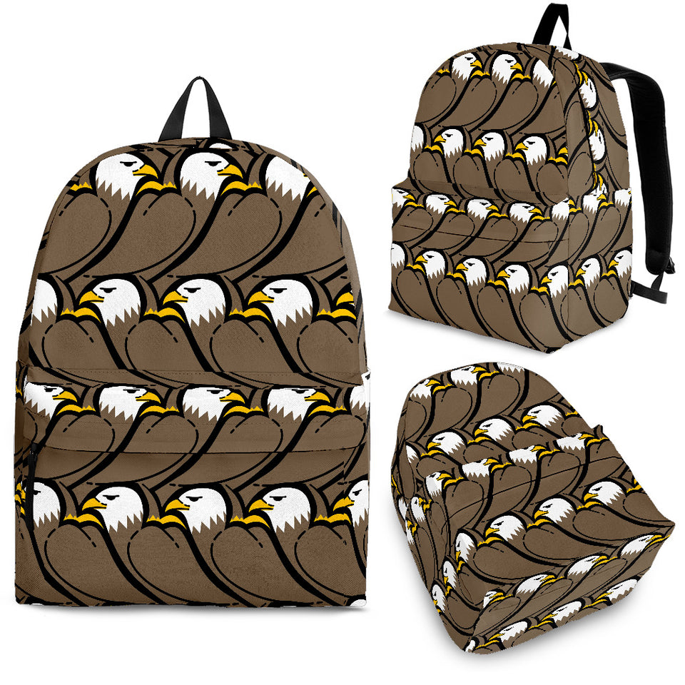 Eagle Pattern Print Design 02 Backpack