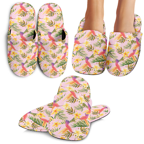 Hummingbird Pattern Print Design 03 Slippers