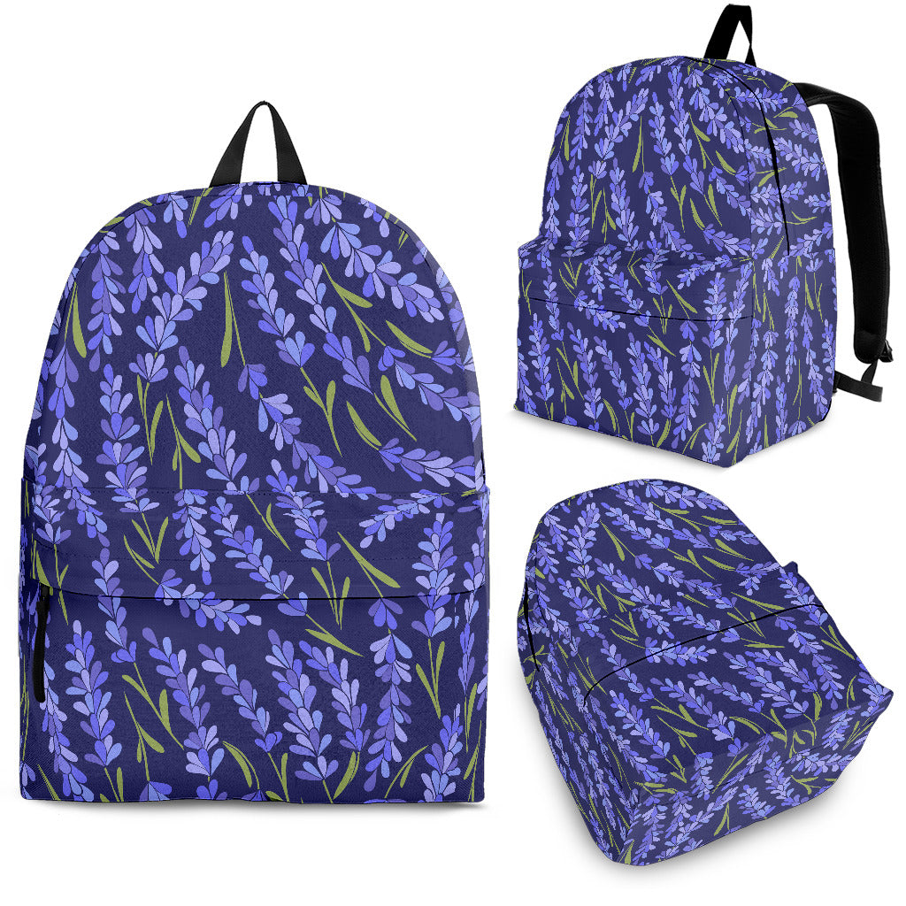 Lavender Theme Pattern Backpack