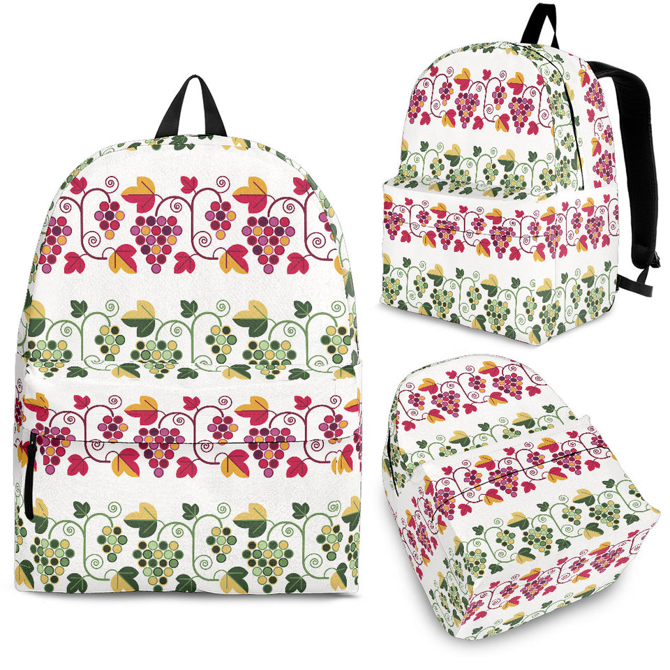 Grape Grahpic Decorative Pattern Backpack