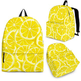 Sliced Lemon Pattern Backpack