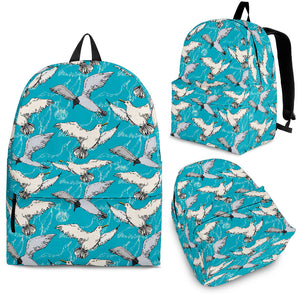 Seagull Pattern Print Design 03 Backpack