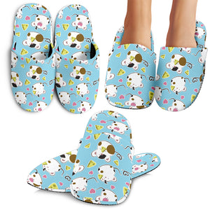 Guinea Pig Pattern Print Design 03 Slippers