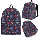 Dog Paws Pattern Print Design 04 Backpack