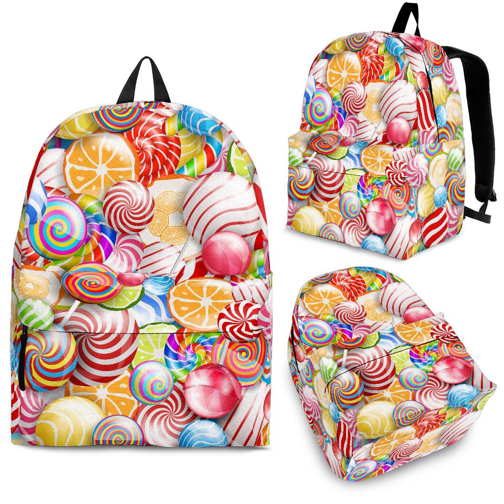Candy Lollipop Pattern Backpack