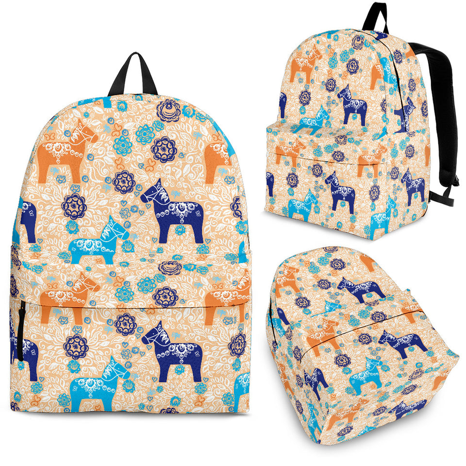 Cute Horse Pattern Backpack