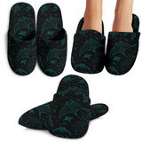 Stingray Pattern Print Design 02 Slippers