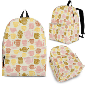 Tea pots Pattern Print Design 02 Backpack