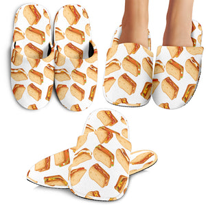 Sandwich Pattern Print Design 01 Slippers