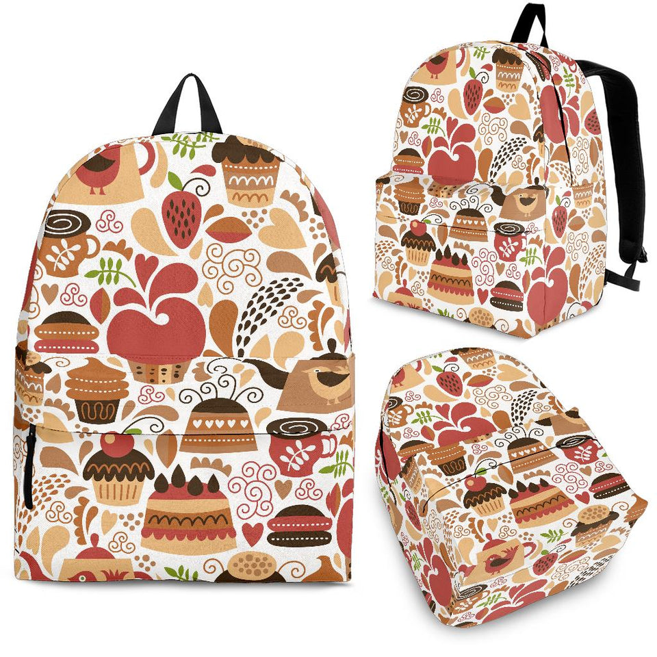 Hand Drawn Cake Pattern Backpack
