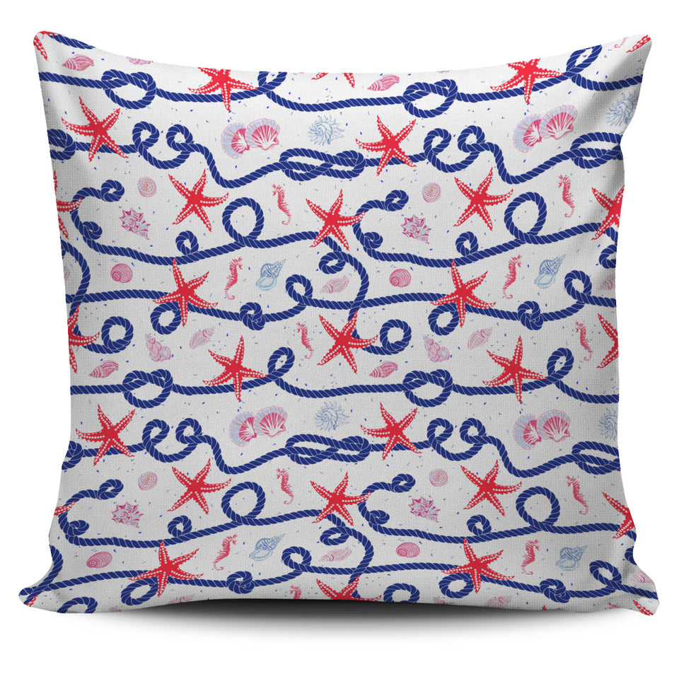 Starfish Shell Rope Pattern Pillow Cover
