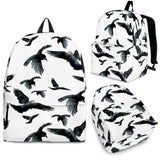 Crow Water Color Pattern Backpack