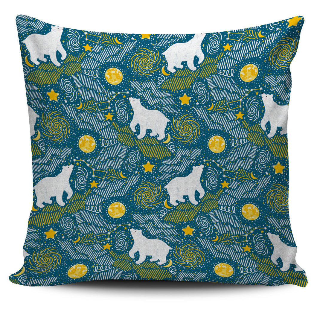 Polar Bear Pattern Pillow Cover